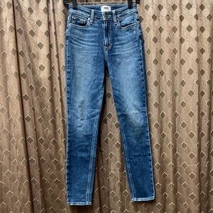 PAIGE Women's Blue Skinny Jeans